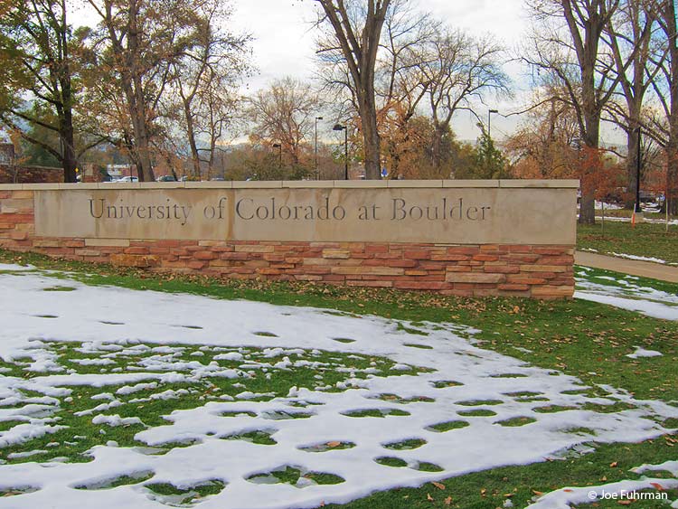 University of Colorado Boulder, CO   Nov. 2011