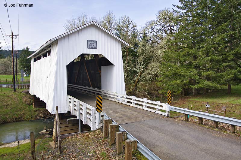 Coyote Creek Covered Bridge, built in 1922. Lane Co., OR March 2009