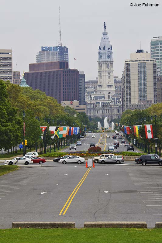 City Hall viewed from art museum. Philadelphia, PA September 2009