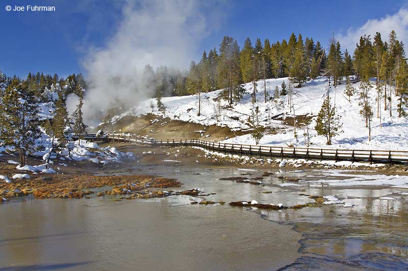 Hot Springs at Devil's Mouth Yellowstone National Park, WY February 2010