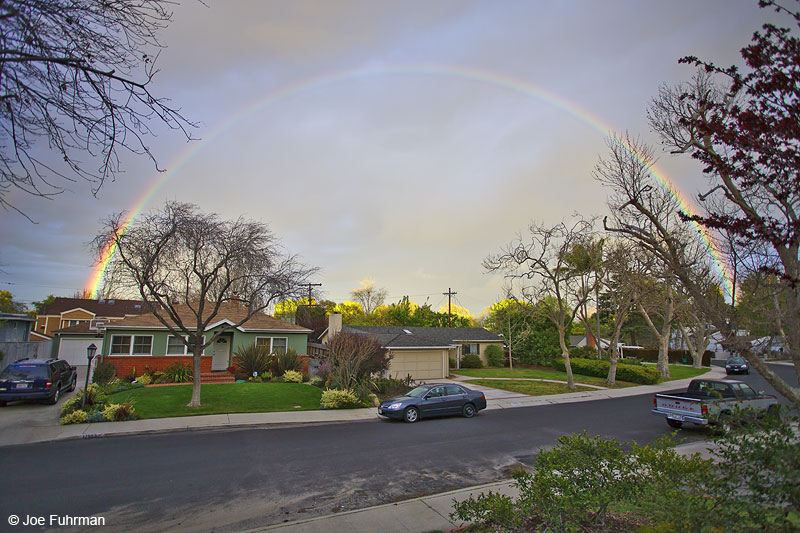 Rainbow Over Our Home L.A. Co., CA March 2013