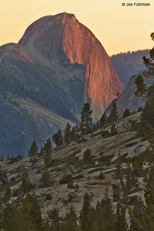 Half Dome at sunset, from Olmstead Pt. Yosemite N.P., CA Oct. 2010