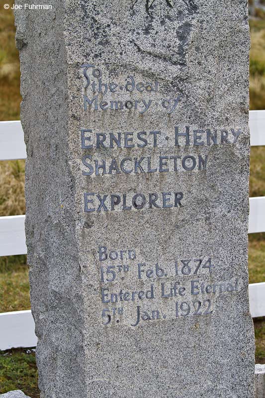Shakleton's grave Grytviken, South Georgia Island     Nov. 2010