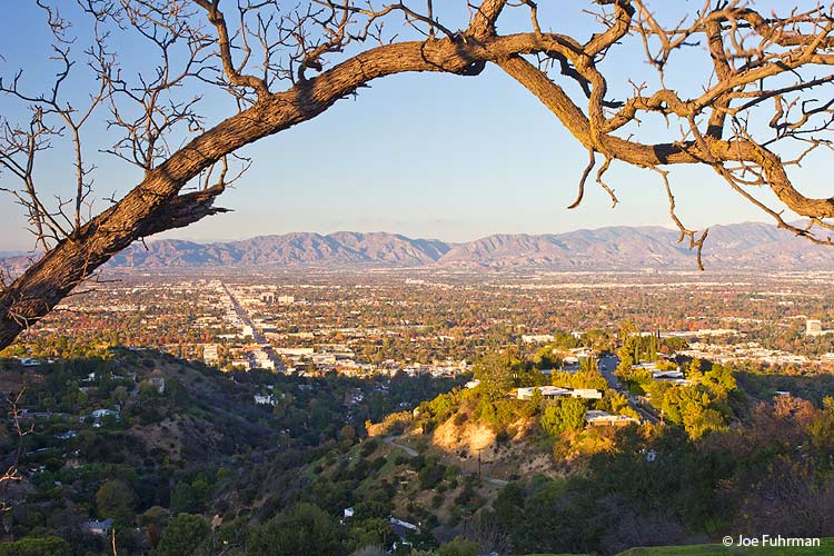 San Fernando Valley viewed from Mulholland Dr. L.A., CA Dec. 2011