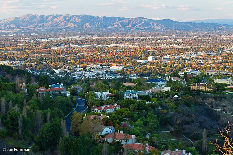 San Fernando Valley viewed from Mulholland Dr. L.A., CA Dec. 2011