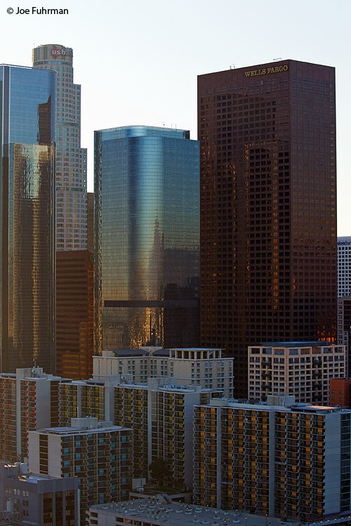View from L.A. City Hall observation deck-downtownL.A., CA Dec. 2011