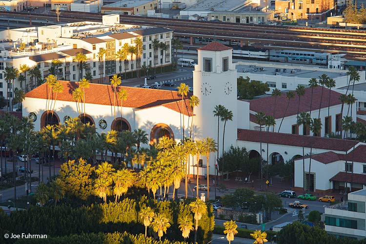 View from L.A. City Hall observation deck-Union StationL.A., CA Dec. 2011