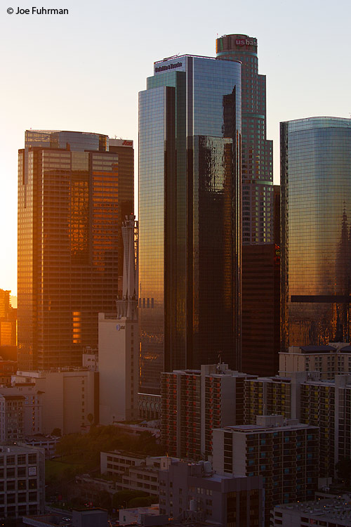 View from L.A. City Hall observation deck-downtownL.A., CA Dec. 2011