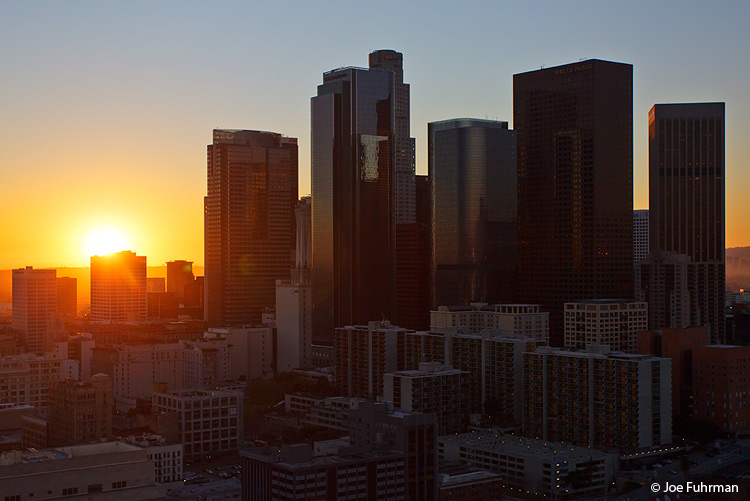 View from L.A. City Hall observation deck-downtownL.A., CA Dec. 2011