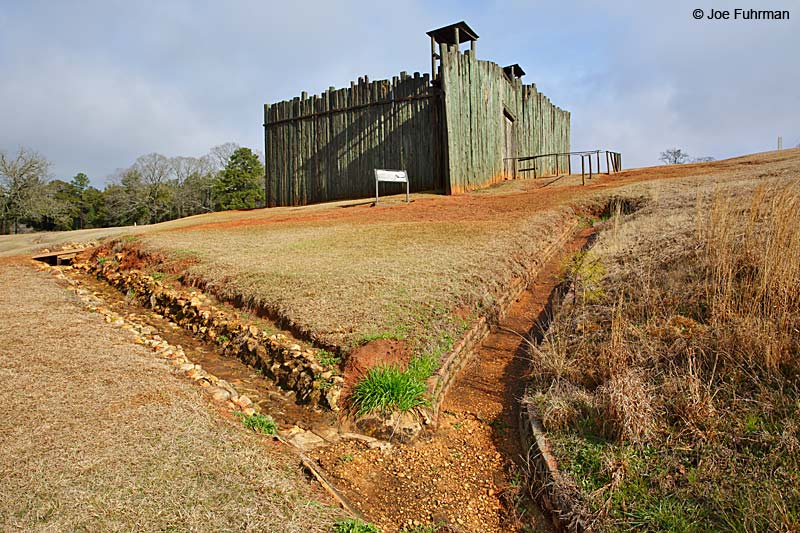 Remains of old stockadeAndersonville National HIstoric Site, GAFeb. 2015
