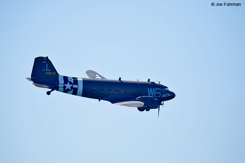 C47 (with D Day Invasion Stripes)Huntington Beach Airshow October 2016